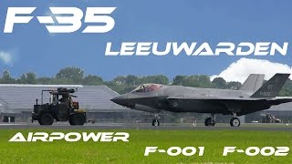 4Kᵁᴴᴰ F35 4K UHD F35 First display of F001 F002 Leeuwarden 2016 Air Power Demo Netherlands [upl. by Octavius]