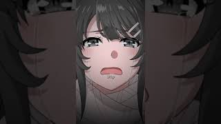 Mai sakurajima Train scene Sad anime edit [upl. by Jarin]