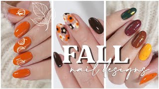 FALL NAIL ART 🍂 Cute amp Easy Nail Art Design Compilation [upl. by Bernat479]