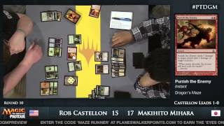 Pro Tour Dragons Maze  Day 2 Round 10 [upl. by Ledeen322]