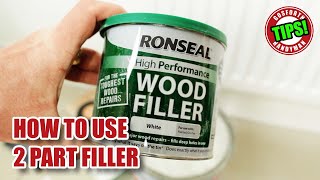 How to fill wood with 2 PART FILLER [upl. by Kerianne]