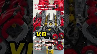 MOC Ferrari V8 Twin Turbocharged Direct Injection Naturally Aspirated Engine enginediyshop [upl. by Daven]