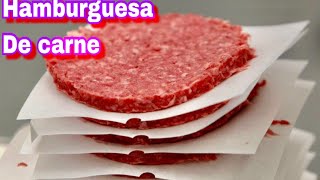 La mejor carne para hamburguesas  Como acer hamburguesas Como hacen las hamburguesas  Hamburguesa [upl. by Fital]