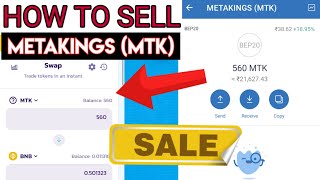 Metakings sell  How to sell metakings token  MTK  Sell mtk coin  Metakings airdrop  real fake [upl. by Llesig]