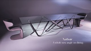 Nathair Dining Table  Al Huzaifa Furniture [upl. by Franci]