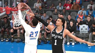 NBA 2K25 My Career  90 Overall vs Wemby [upl. by Bandur]