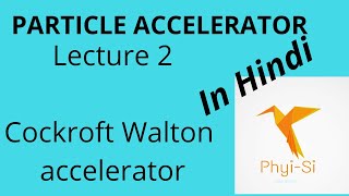 Particle accelerators Lecture 2  Cockcroft Walton accelerator [upl. by Goodman]