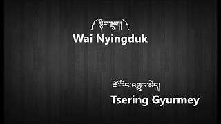 quotWAI NYINGDUK quot by TSERING GYURMEY with Lyrics [upl. by Latsirhc]