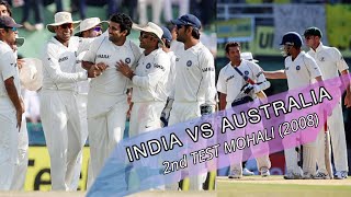 India Vs Australia 2nd Test 2008 Mohali  Sachin Tendulkar Became The Highest Run Scorer in Test [upl. by Kalb]