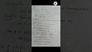 class 10th Maths chapter 6 triangle proof of theorem 61BPT theoremThales theorem [upl. by Gytle]