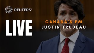 LIVE Canadas Trudeau addresses Parliament on Emergency Act [upl. by Euqinu]