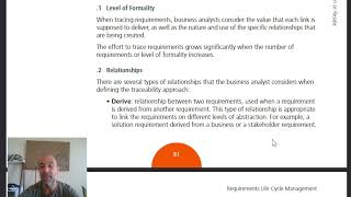 Business Analysis BABOK Guide Chapter 51 Trace Requirements [upl. by Orelu]