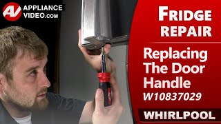 Refrigerator  Freezer Door Handle Replacement by Factory Authorized Technicians [upl. by Nnylsor207]