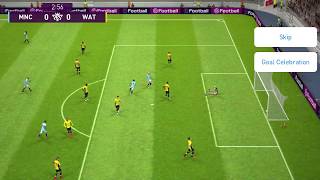 Pes 2020 mobile gameplayMan City vs WatfordEnglish premier league 28 [upl. by Elleirbag456]