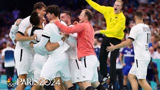 Germany SILENCES France with late match heroics OT winner to reach handball semis  Paris Olympics [upl. by Baerl]