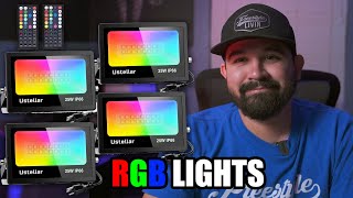 USTELLAR 25W RGB LIGHTS FOR VIDEOGRAPHY BUDGET SET [upl. by Reeve]