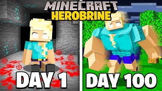 I Survived 100 Days as Baby Herobrine [upl. by Lizned439]