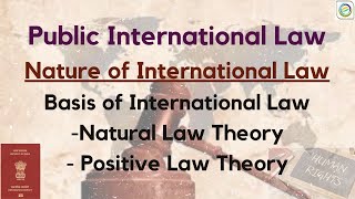 Nature of International Law  Basis of International law Naturalist Theory and Positivist Theory [upl. by Orna]