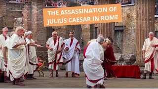 Ides of March  the reenactment of the assassination of Julius Caesar in Rome [upl. by Marietta]