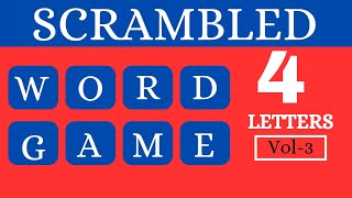 Can you Guess the wordScrambled word game 🤔4 Letter words Vol 2 quiz scrambled braingames [upl. by Marlyn]