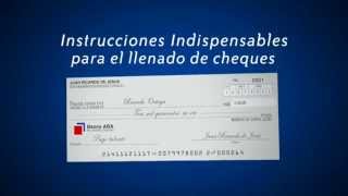 Instrucciones para el correcto llenado de los cheques [upl. by Auston87]