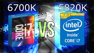 Intel i76700K vs i75820K [upl. by Curtice]