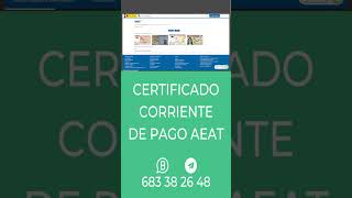 CERTIFICADO AL CORRIENTE DE PAGO AEAT [upl. by Aidil473]