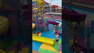 Splash pad overview Utopia of the Seas bahamas [upl. by Asiulana]