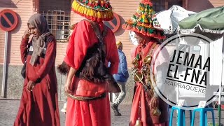 A FAMOSA praça JEMAA ELFNA onde tudo acontece  Marraquexe [upl. by Peednas]