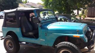 Part 1 Jeep Wrangler YJ Bestop SoftTop w Upper Doors Unbox Install [upl. by Fusuy]