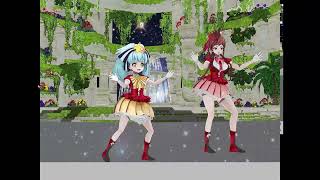 Zls Mmd Zombieland saga Yugiri and Lily Chocolate Cream [upl. by Ellita]