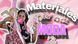 MATERIALES PRINCIPALES PARA DISEÑAR ROPA👘💗diseño diseñografico moda viralvideo [upl. by Jasisa]