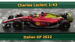 Charles Leclerc  Ferrari F175  Italian GP 2022  Looksmart 143 F1 model car [upl. by Llehcim]