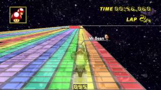 MKWii SNES Rainbow Road custom track  2 34quot 762 by Mr Bean [upl. by Dav296]