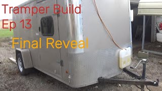 Tramper Build Ep 13  Revealing the results of the build Build a camper from a enclosed trailer [upl. by Nitram]