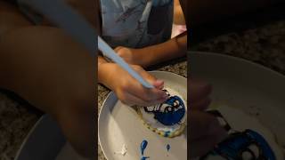 My 5 Year Old Attempts to Decorate Sugar Cookies Like Me  cookies  baking [upl. by Asia424]