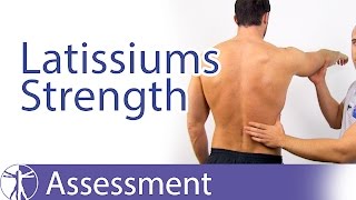 Latissimus Dorsi Muscle Strength Assessment [upl. by Raquel]