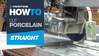 How To Cut Straight Edges  Porcelain Paving [upl. by Elvera]