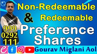 Redeemable and Non Redeemable Preference Shares [upl. by Berl]