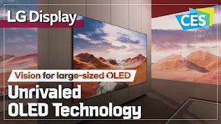 CES 2024 LG Display’s unique OLED technology  Vision for largesized OLED [upl. by Aneert]