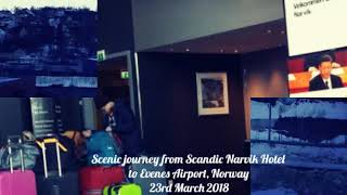 Scenic journey from Narvik to Evenes Airport Norway [upl. by Suez]