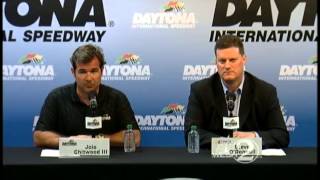 Full video Officials discuss crash at Daytona International Speedway [upl. by Haddad]