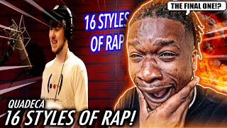 QUADECA IS DONE  16 Styles of Rapping ft J Cole NBA Youngboy Polo G Tyler The Creator [upl. by Aslin260]