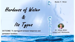 Hardness of Water and Its Types By Dr Nisha Singh [upl. by Yur]