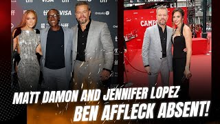 Matt Damon and Jennifer Lopez Steal the Spotlight at Unstoppable Premiere  Ben Affleck Absentquot [upl. by Murat]