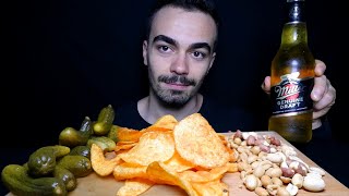 ASMR 🍺Miller BİRA amp KORNİŞON TURŞU🥒MUKBANG  quotElektrikler Gitti😳 Mukbang ASMR [upl. by Ydnelg]