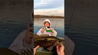 5LB BASS on Crank Bait smallmouthbass fishing crankbait 6thsensefishing [upl. by Ewall]