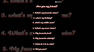 are we friends quiz quiz trend friendship [upl. by Assirehs]