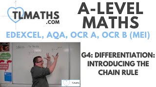 ALevel Maths G401 Differentiation Introducing the Chain Rule [upl. by Yroggerg]