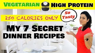 7 Best Dinner Recipes For Weight Loss  My 7 Light Vegetarian Dinner Recipes For Weight loss [upl. by Porter162]